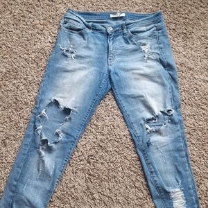 KanCan Light Blue Ripped Skinny Jeans